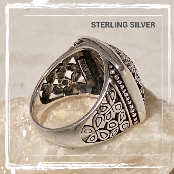 Sterling Silver Felicia Designs Filigree Ring SZ 5 3/4 - Picture 8 of 13